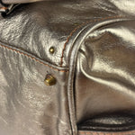 Chloe Metallic Gold Leather Paddington Handbag