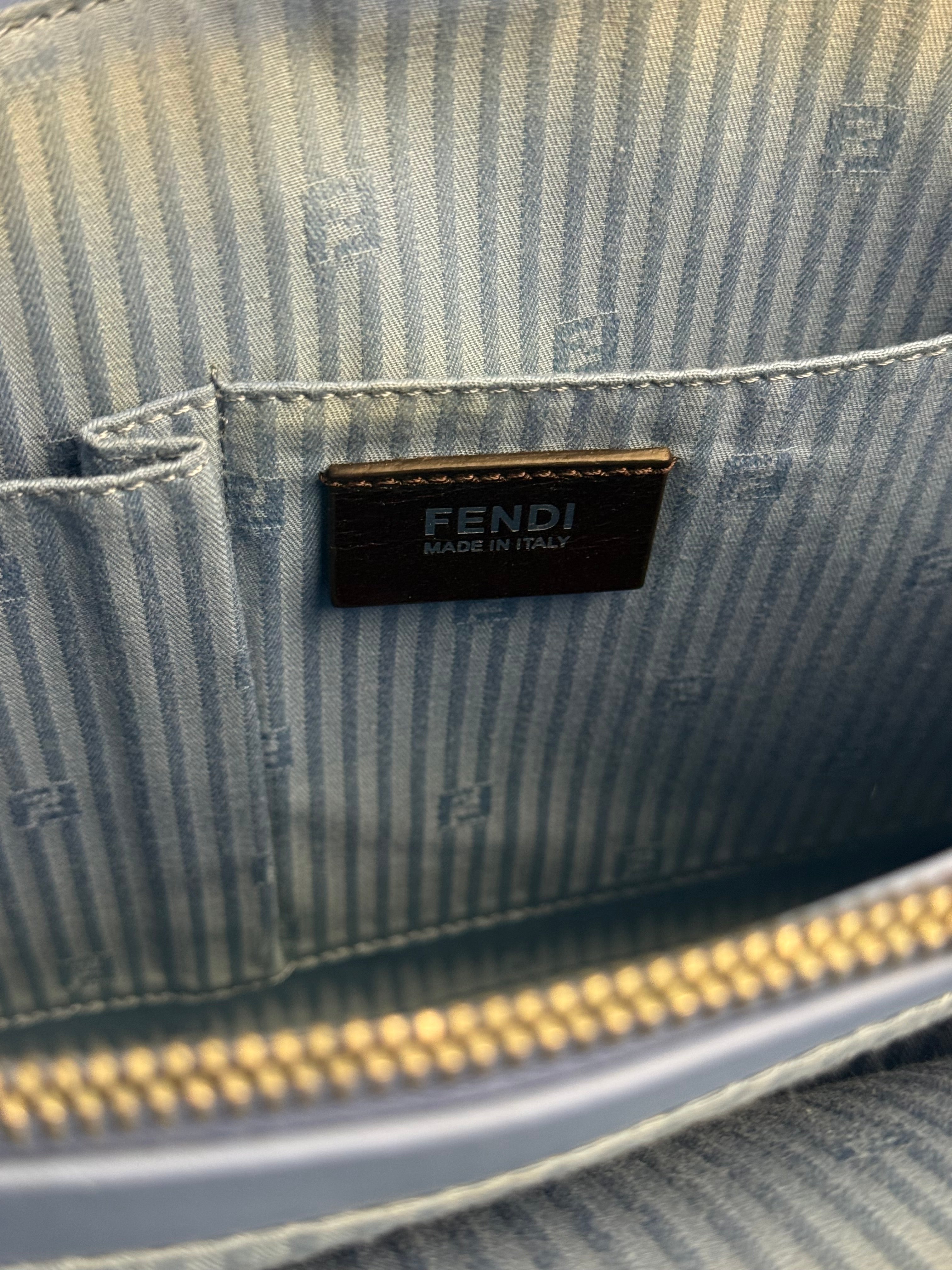 Fendi Cerulean Blue 3-Jours Silhouette Hand Bag