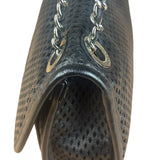 Chanel Black Perforated Leather Up in the Air Flap Bag 2012
