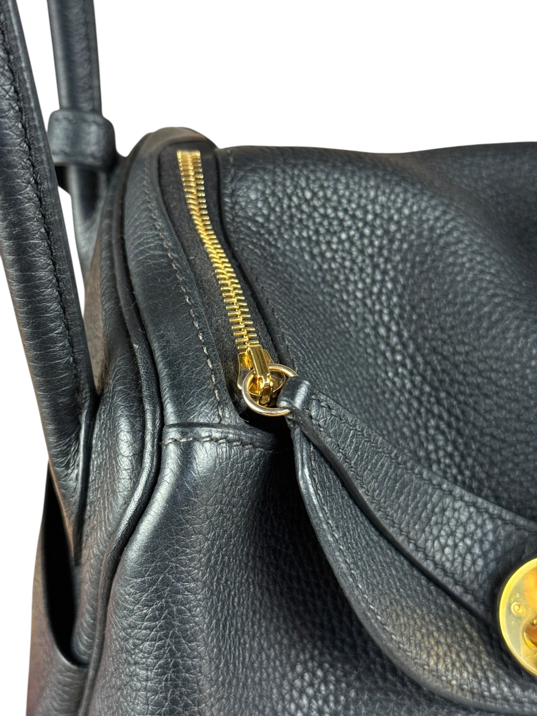 Hermes Black Clemence Lindy 26