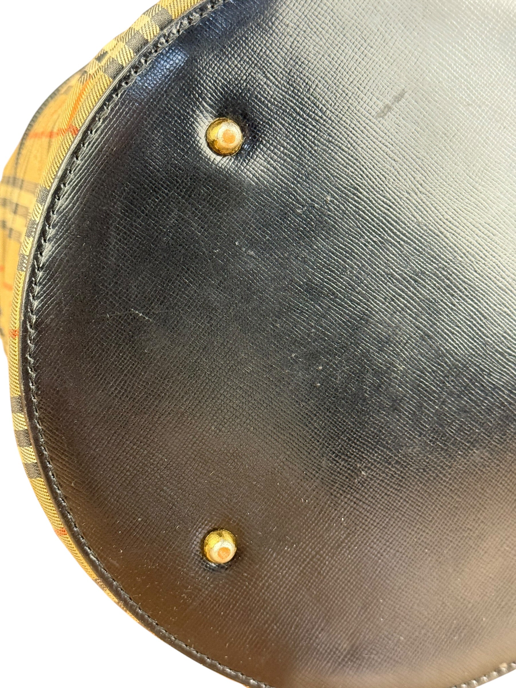 Burberry Vintage Nova Check Top Handle Vanity Bag