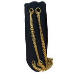 Chanel Navy Blue Cotton Jersey Classic Double Flap Shoulder Bag