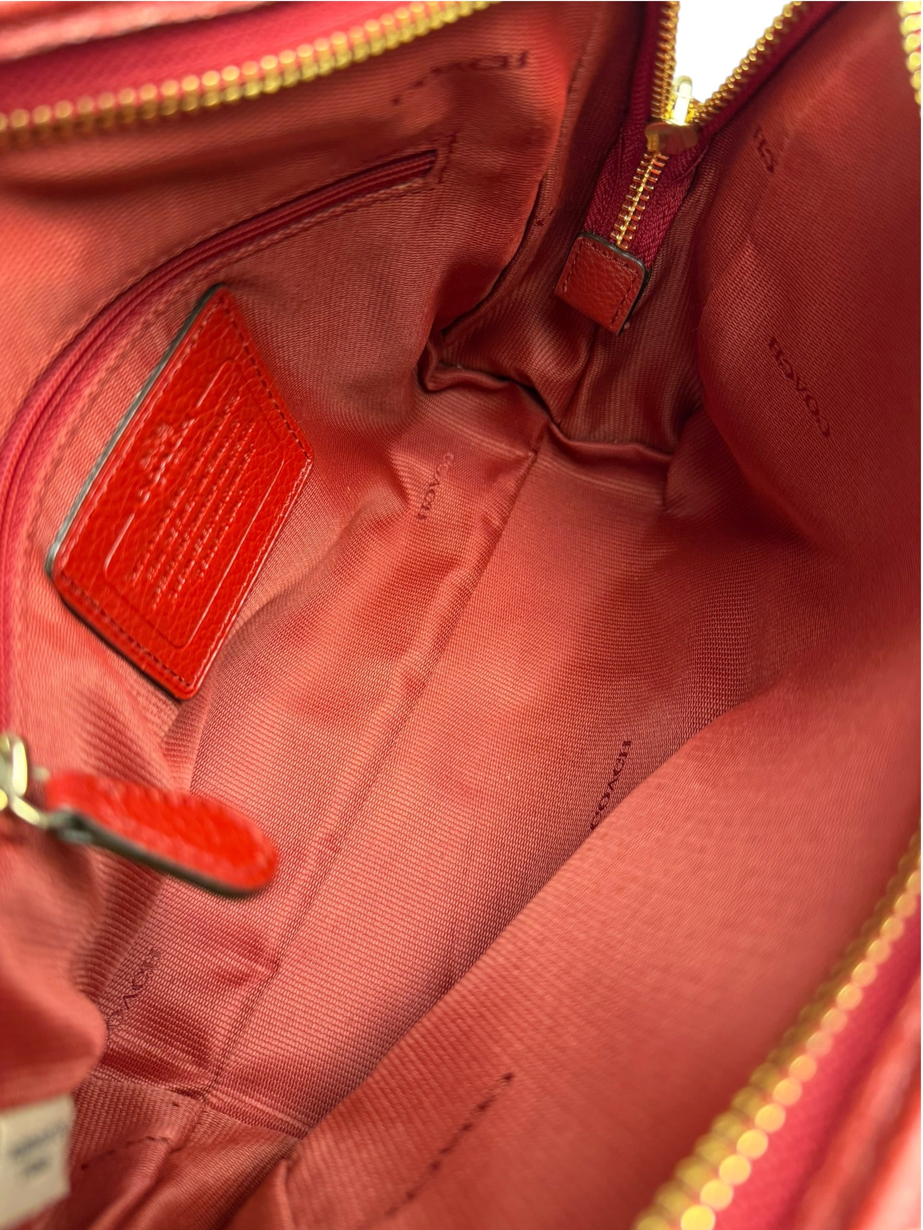 Coach Red Leather Mini Rowan Two-Way Bag