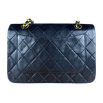 Chanel Black Quilted Single Flap Bag 1988