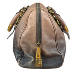 Prada Bicolor Cervo Ombre Leather Top Handle Bag