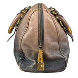 Prada Bicolor Cervo Ombre Leather Top Handle Bag