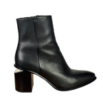 Alexander Wang Black Leather Gabi Cutout Heel Ankle Boots