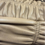 Prada Beige Nappa Leather Gaufre Chain Shoulder Bag
