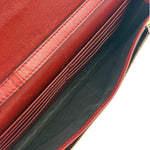Gucci Red Micro GG Leather Crossbody Wallet