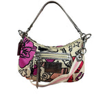 Coach Poppy Multicolor Petal Print RockerTwo-Way Bag