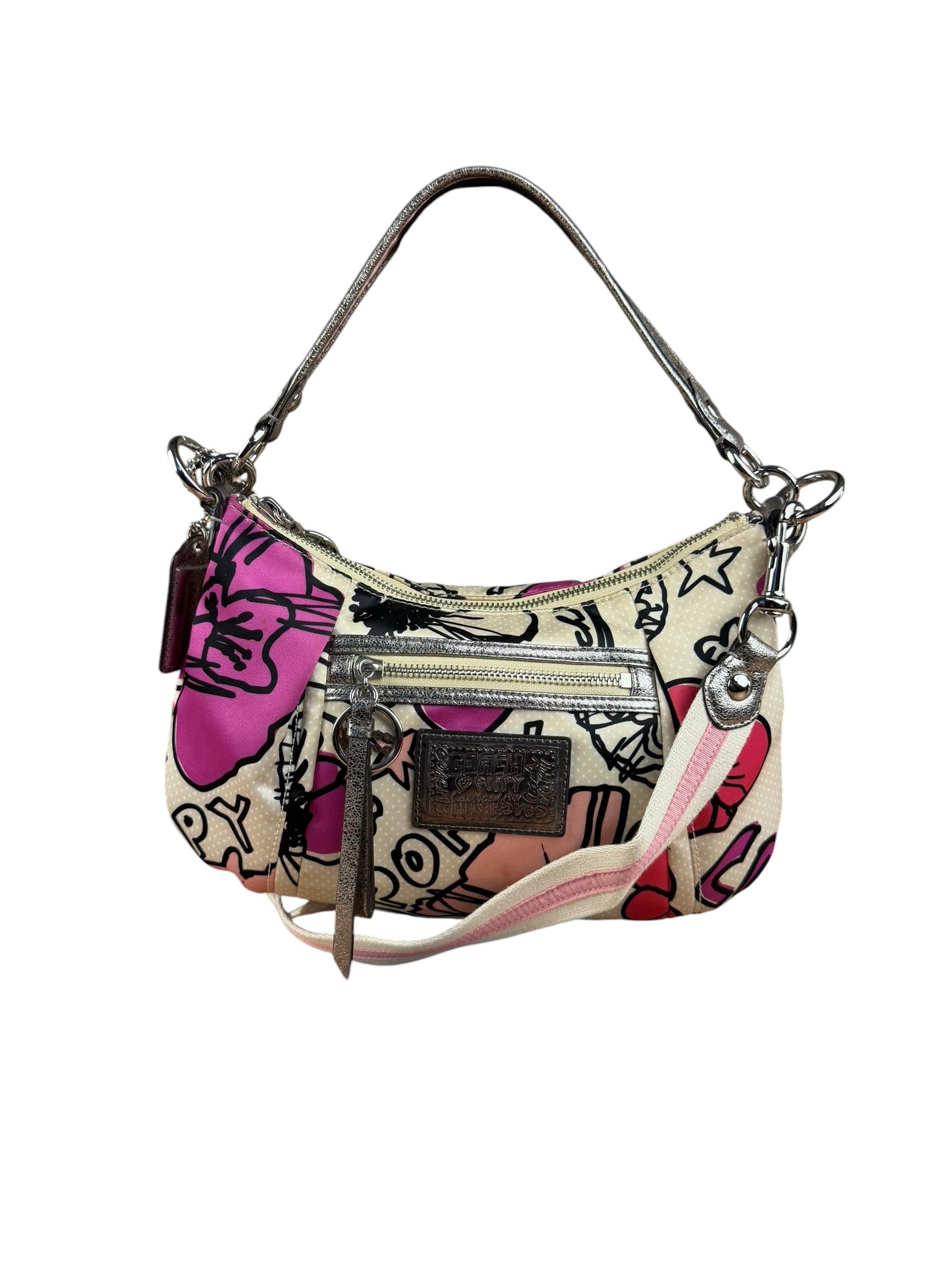 Coach Poppy Multicolor Petal Print RockerTwo-Way Bag