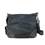 Prada Vintage Black Nylon Crossbody Bag