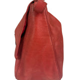 Fendi Red Leather Mamma Baguette Shoulder Bag