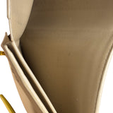 Celine Vintage Beige/Yellow Medium Strap Wallet