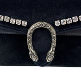 Gucci Mini Velvet Black Rhinestone Dionysus Crossbody