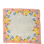 Christian Dior CD Flower Print Silk Scarf