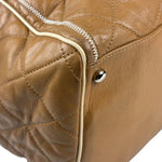 Chanel Camel Quilted Lambskin East-West Large Chain Tote 2008