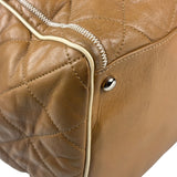 Chanel Camel Quilted Lambskin East-West Large Chain Tote 2008