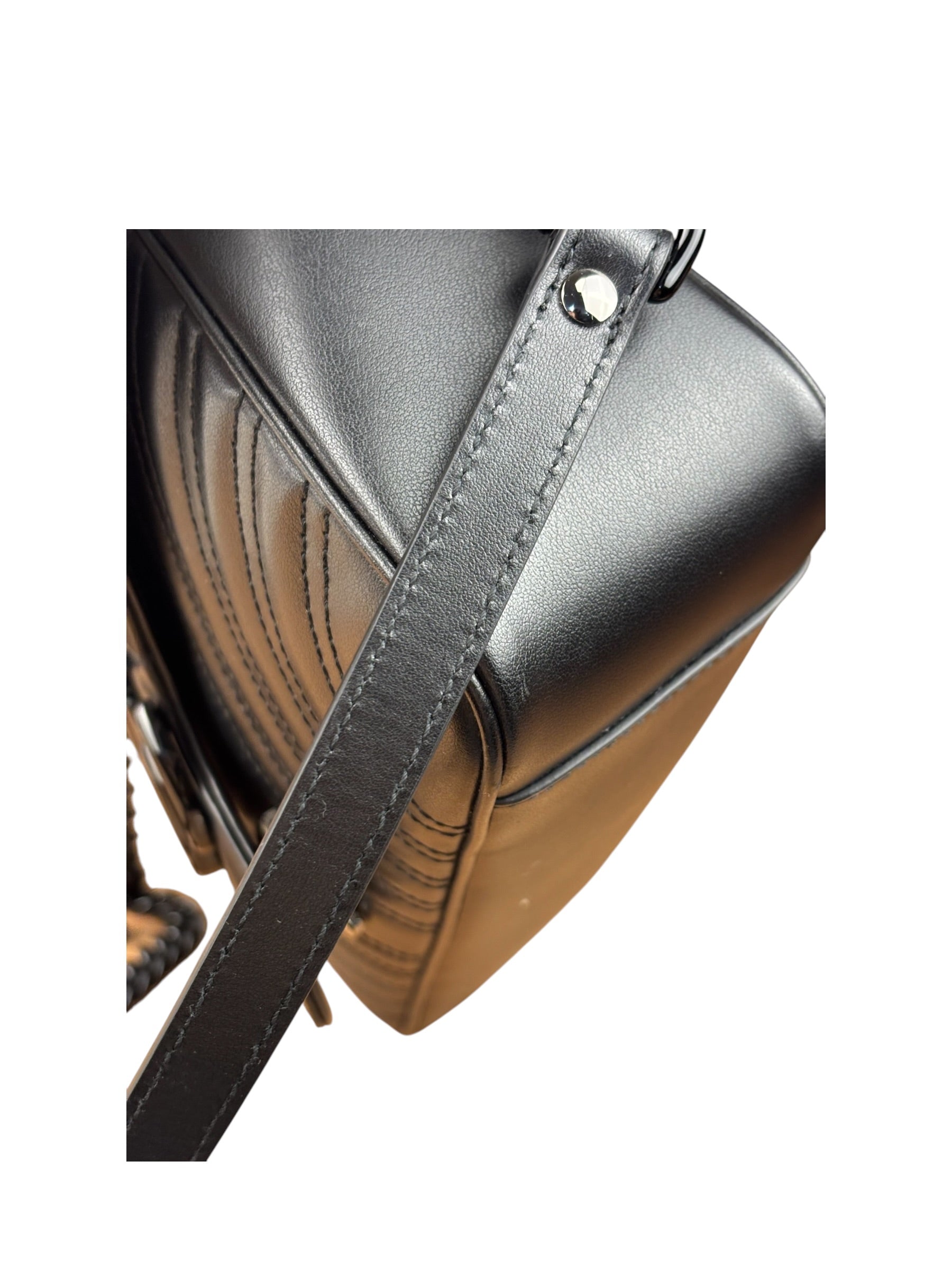 Gucci Black GG Marmont Small Shoulder Bag