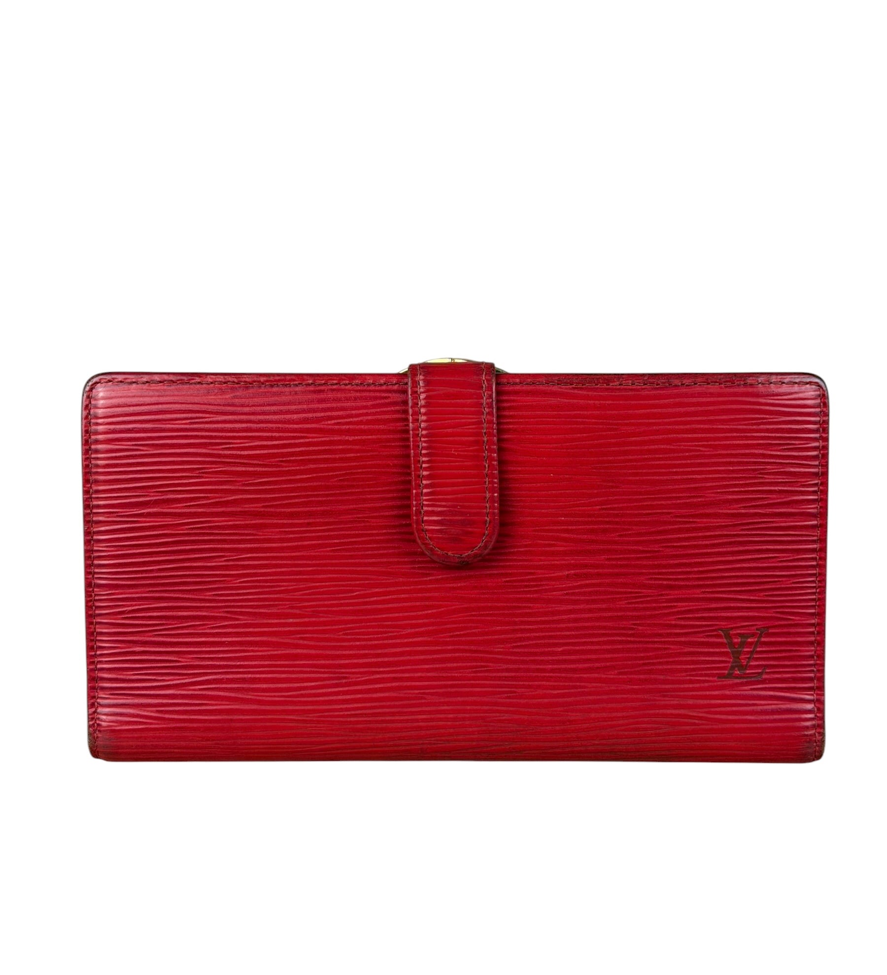 Louis Vuitton Vintage Red Epi Leather Agenda Cover Pochette