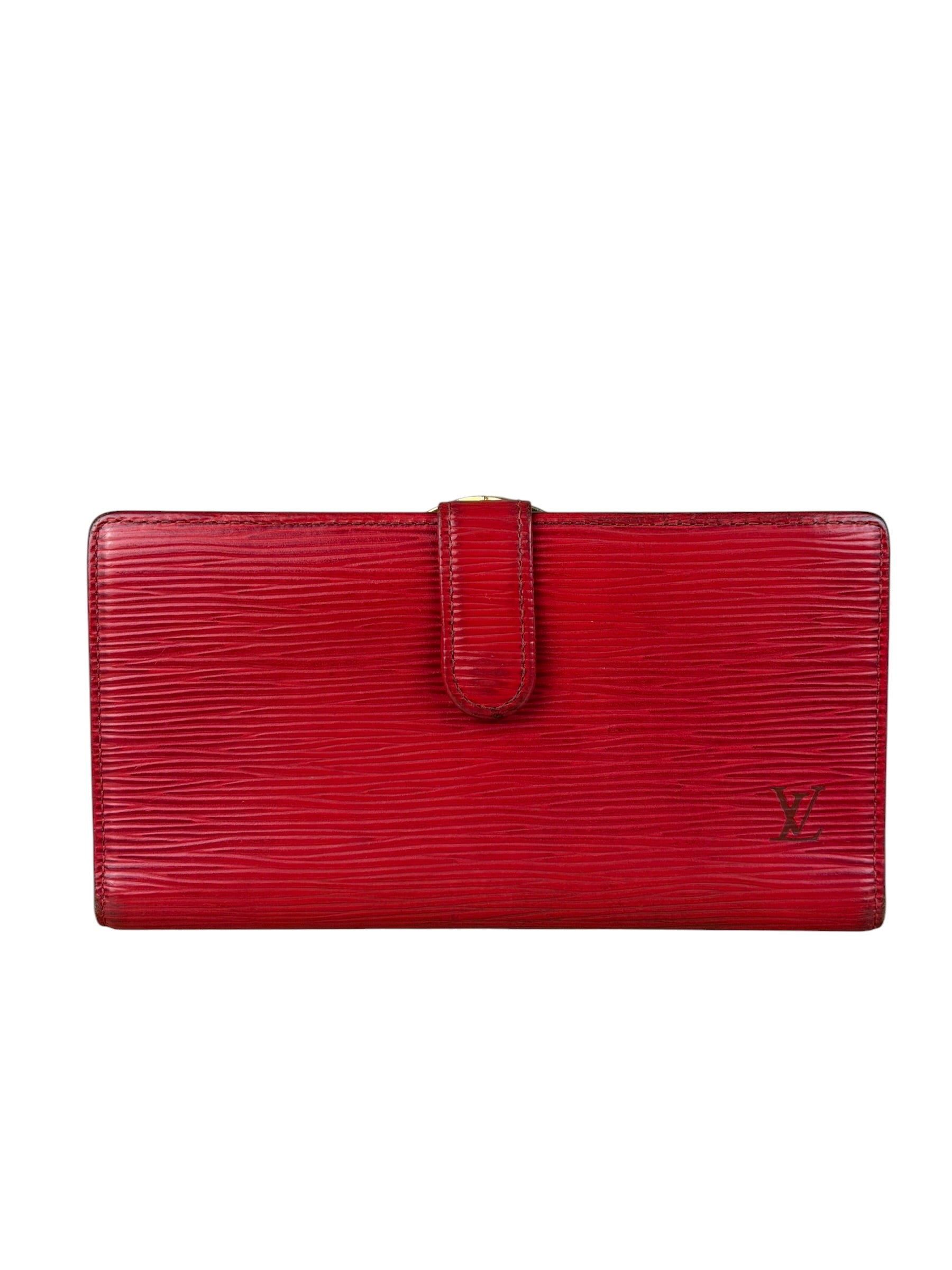 Louis Vuitton Vintage Red Epi Leather Agenda Cover Pochette