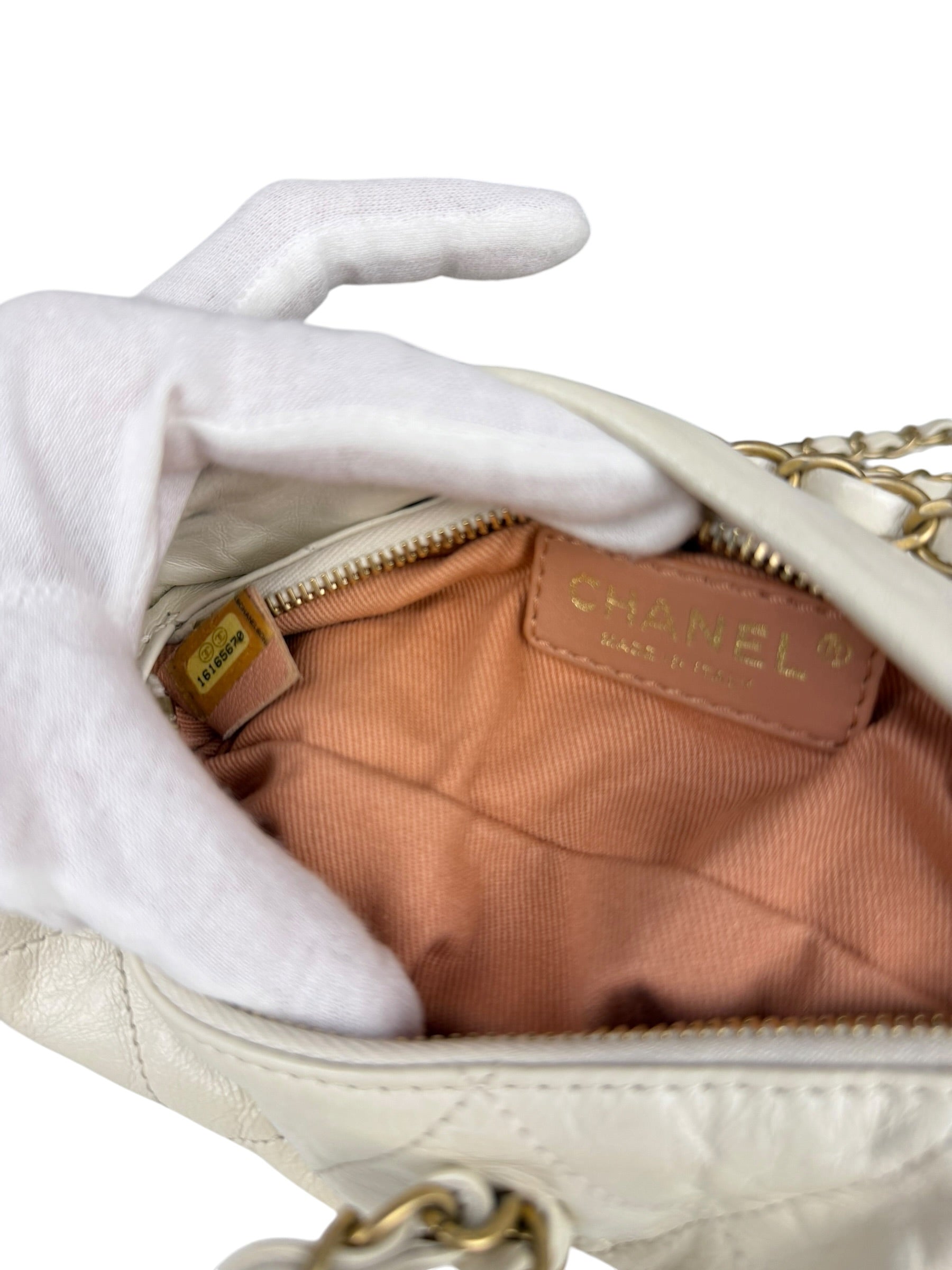Chanel White Quilted Leather Midnight Swim Baluchon Clutch 2012
