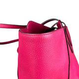 Gucci Hot Pink Pebbled Leather Swing Tote