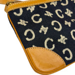 Celine Navy Denim/Leather Trim C Macadam Pochette
