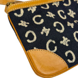 Celine Navy Denim/Leather Trim C Macadam Pochette