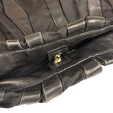 Prada Black Tessuto Nylon/Leather Waves Shoulder Bag