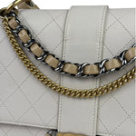 Chanel Cream Quilted Leather Flap Bag 2018