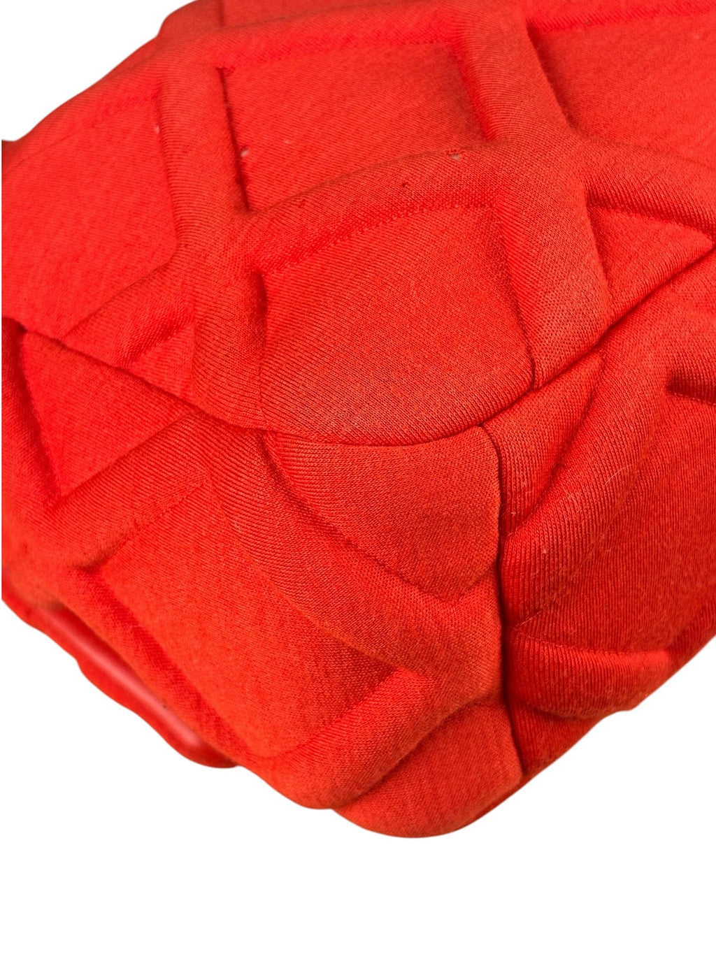 Chanel Red Quilted Leather Trim Jersey 19 Flap Bag 2019