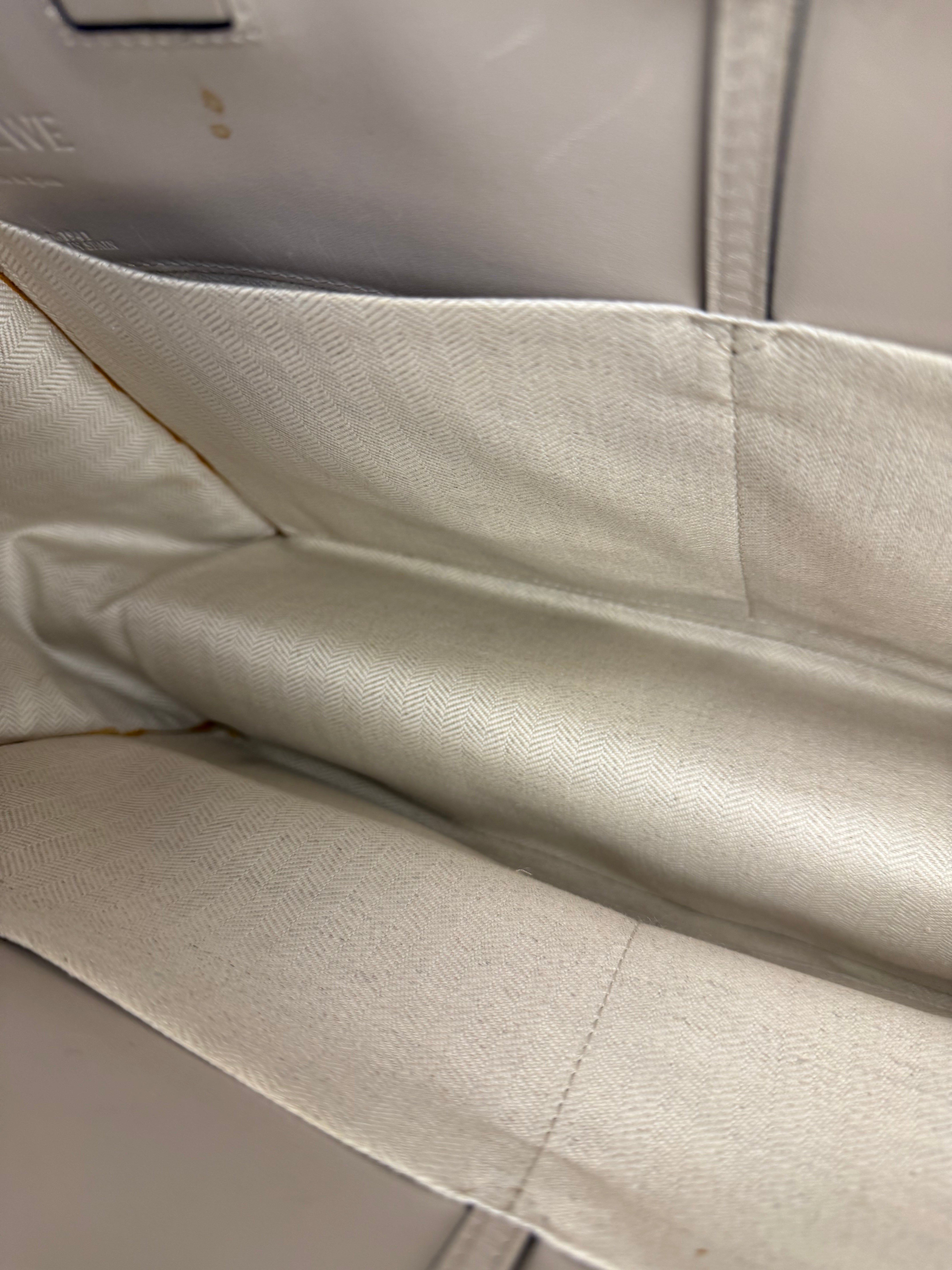 Loewe Beige Pebbled Leather Cushion Tote