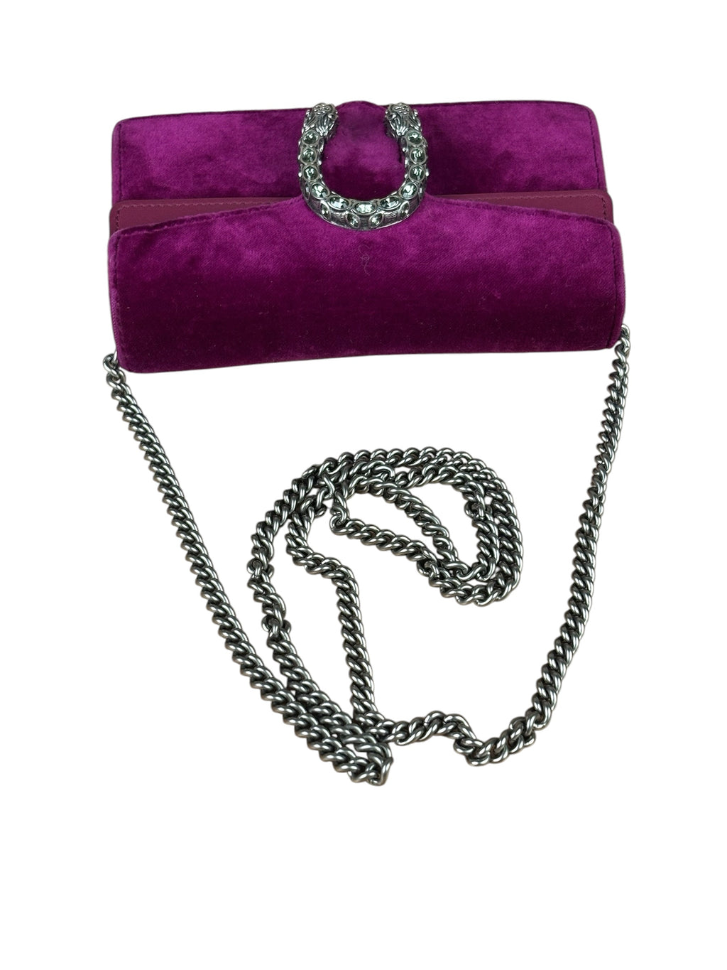 Gucci Purple Velvet Super Mini Dionysus Shoulder Bag