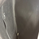 Chanel Black Leather Paris-Rome Coco Envelope Clutch 2017