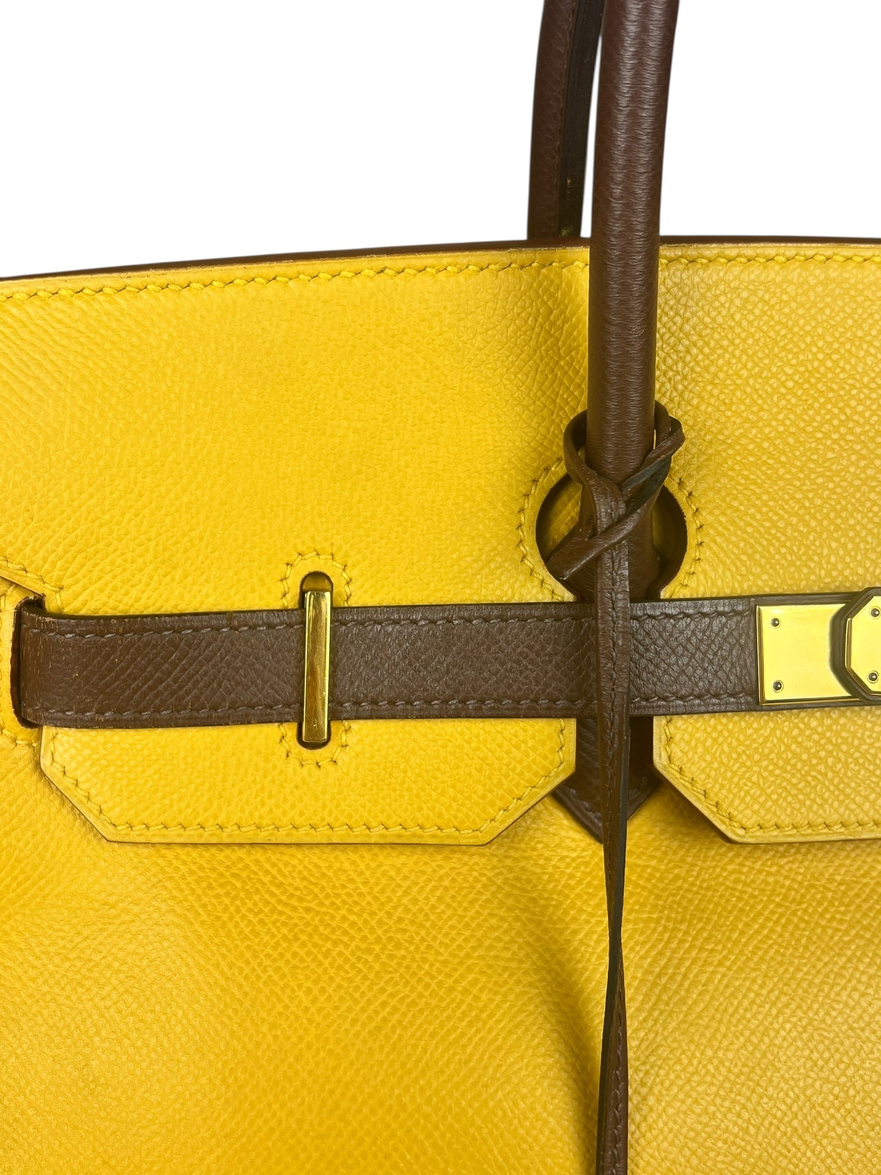 Hermes Birkin 35 Cushvel Havana x Jaune