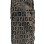 Fendi Brown Leather Trim FF Zucca Tote Bag