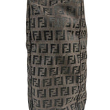 Fendi Brown Leather Trim FF Zucca Tote Bag