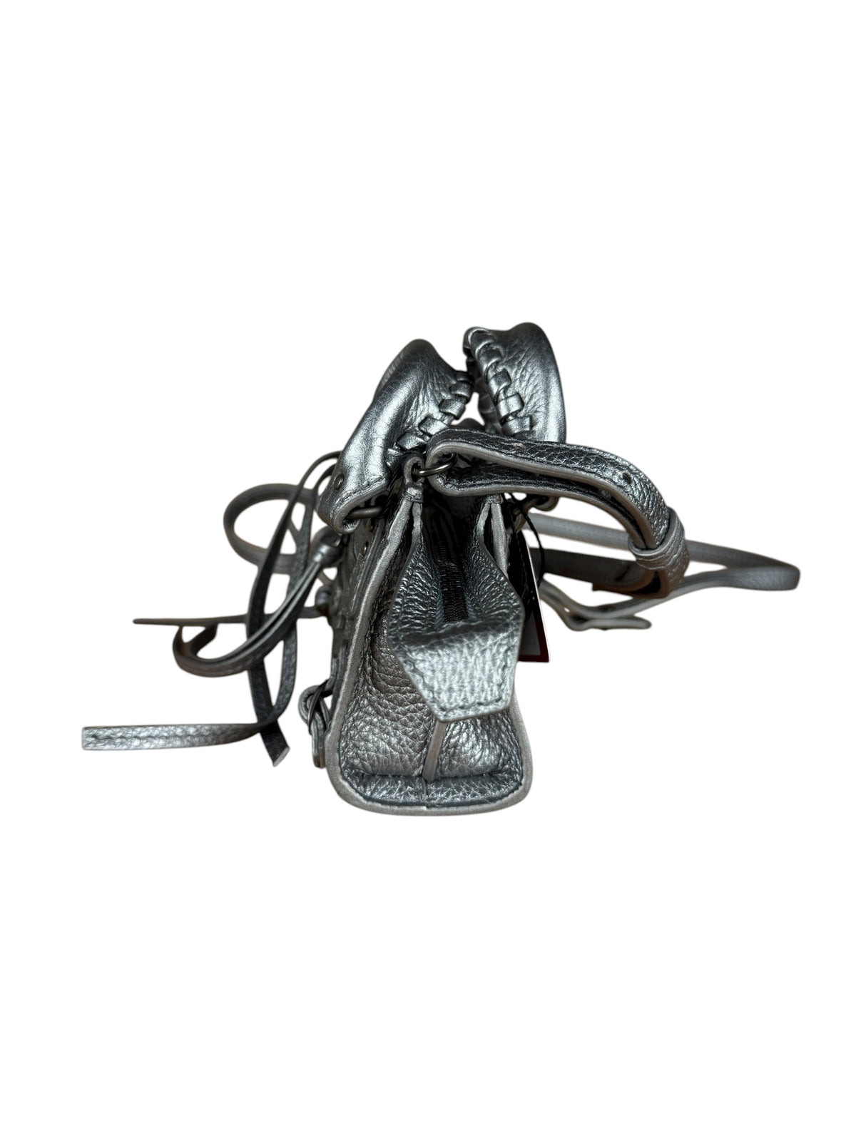 Balenciaga Nano City Bag Silver