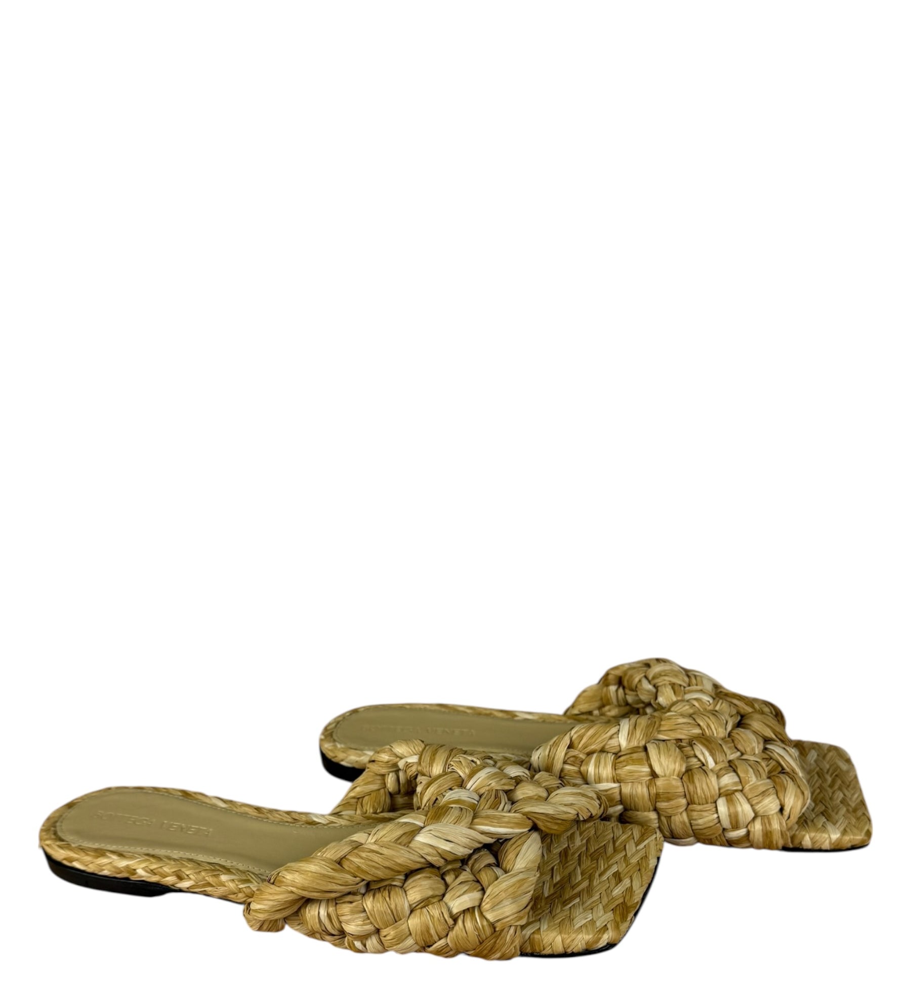 Bottega Veneta Raffia Intreccio Sandals