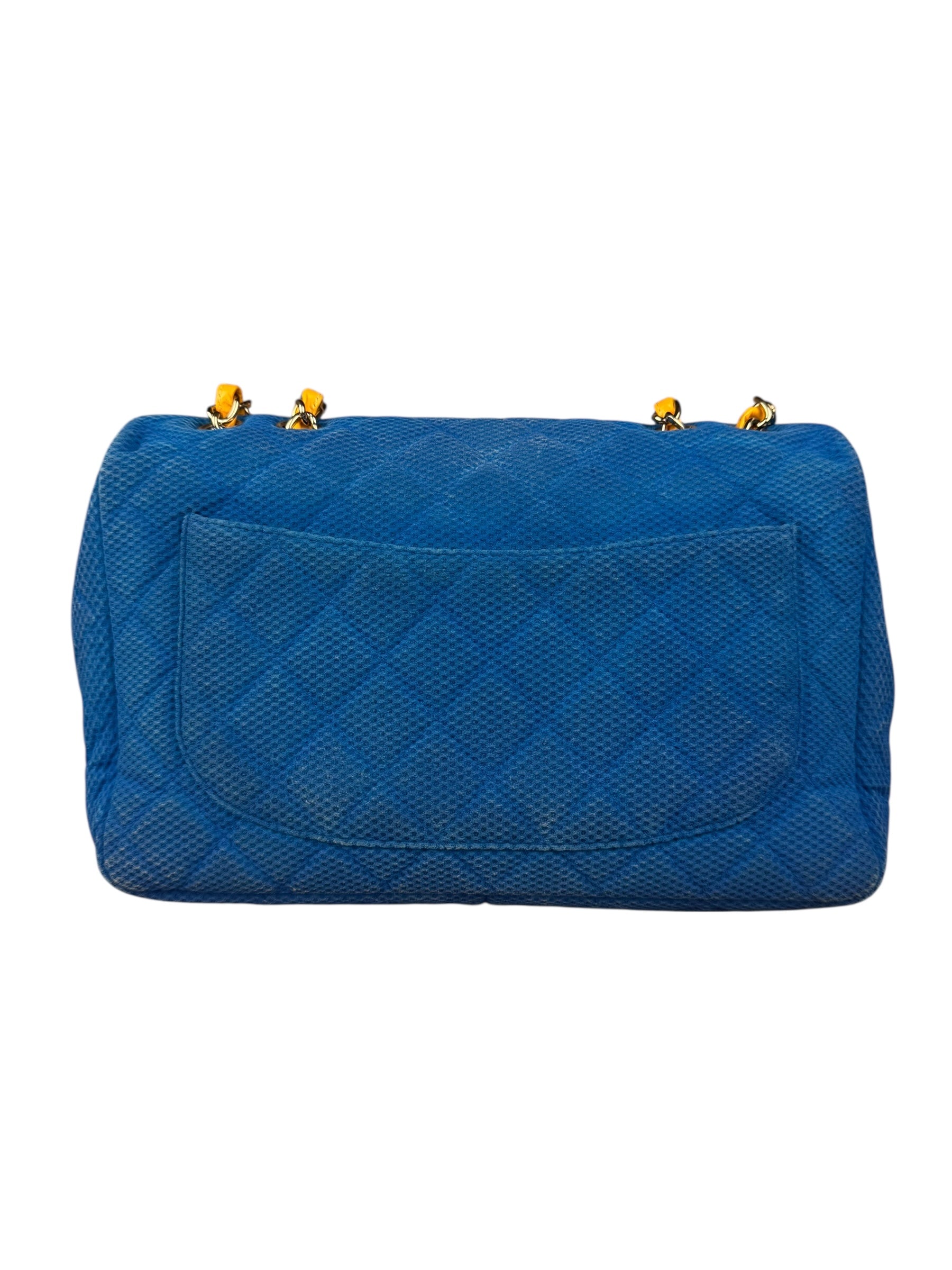 Chanel Medium Quilted Perforated Jersey Single Flap 2009