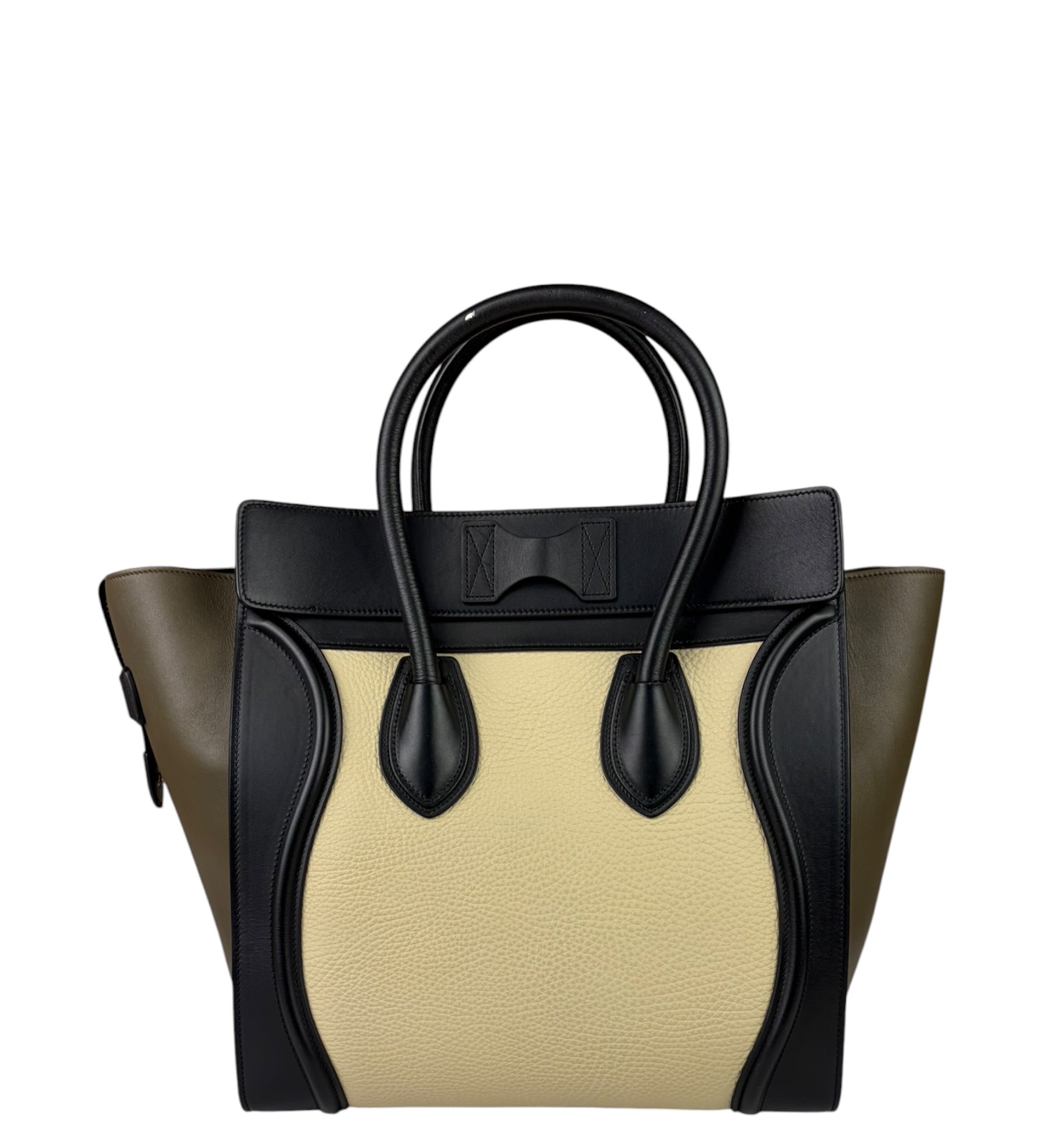 Celine Tri-Color Luggage Tote Bag