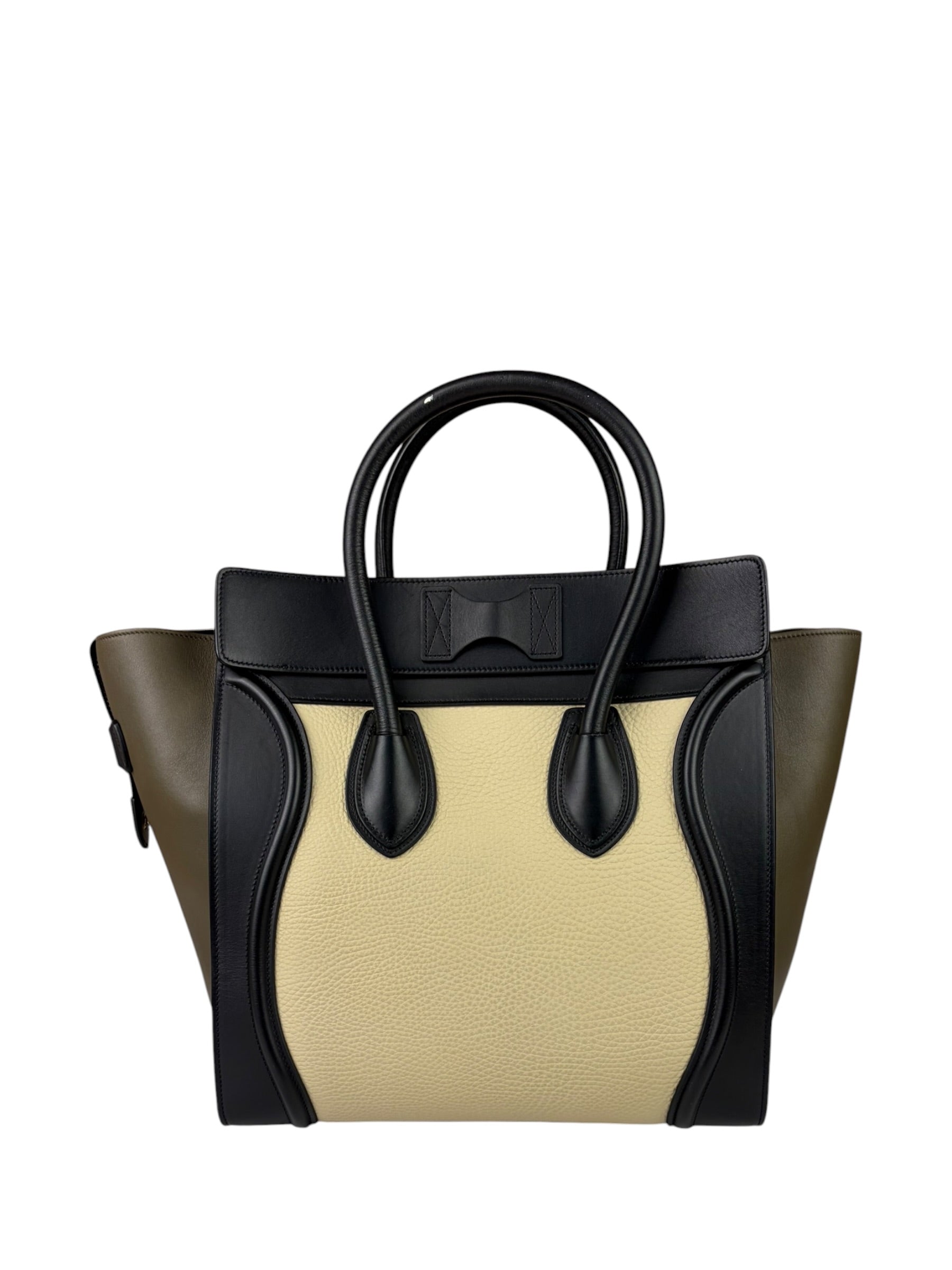 Celine Tri-Color Luggage Tote Bag