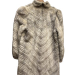 Shimizu Vintage Grey Mix Fur Long Coat