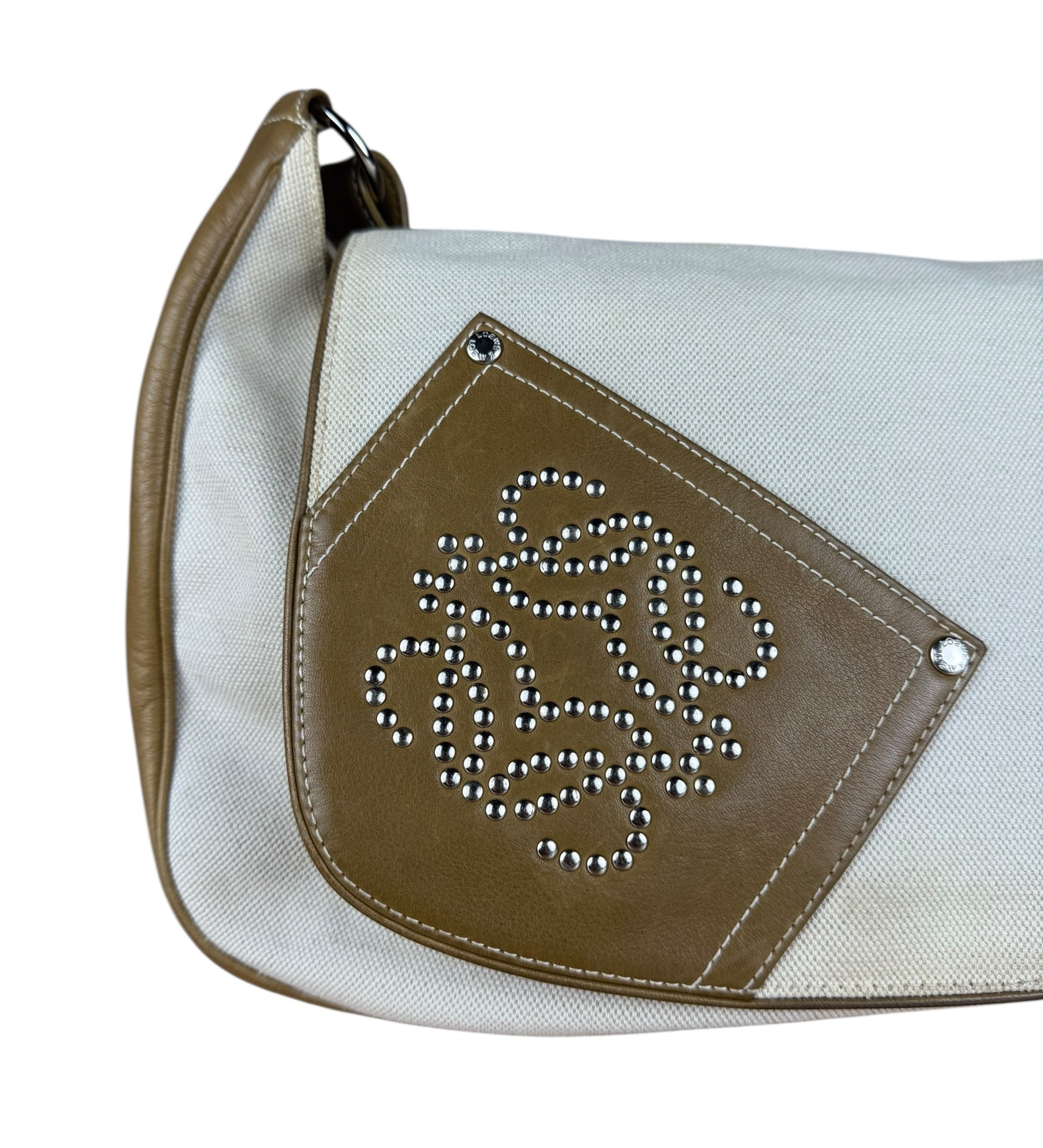 Loewe Tan & Cream Shoulder Bag