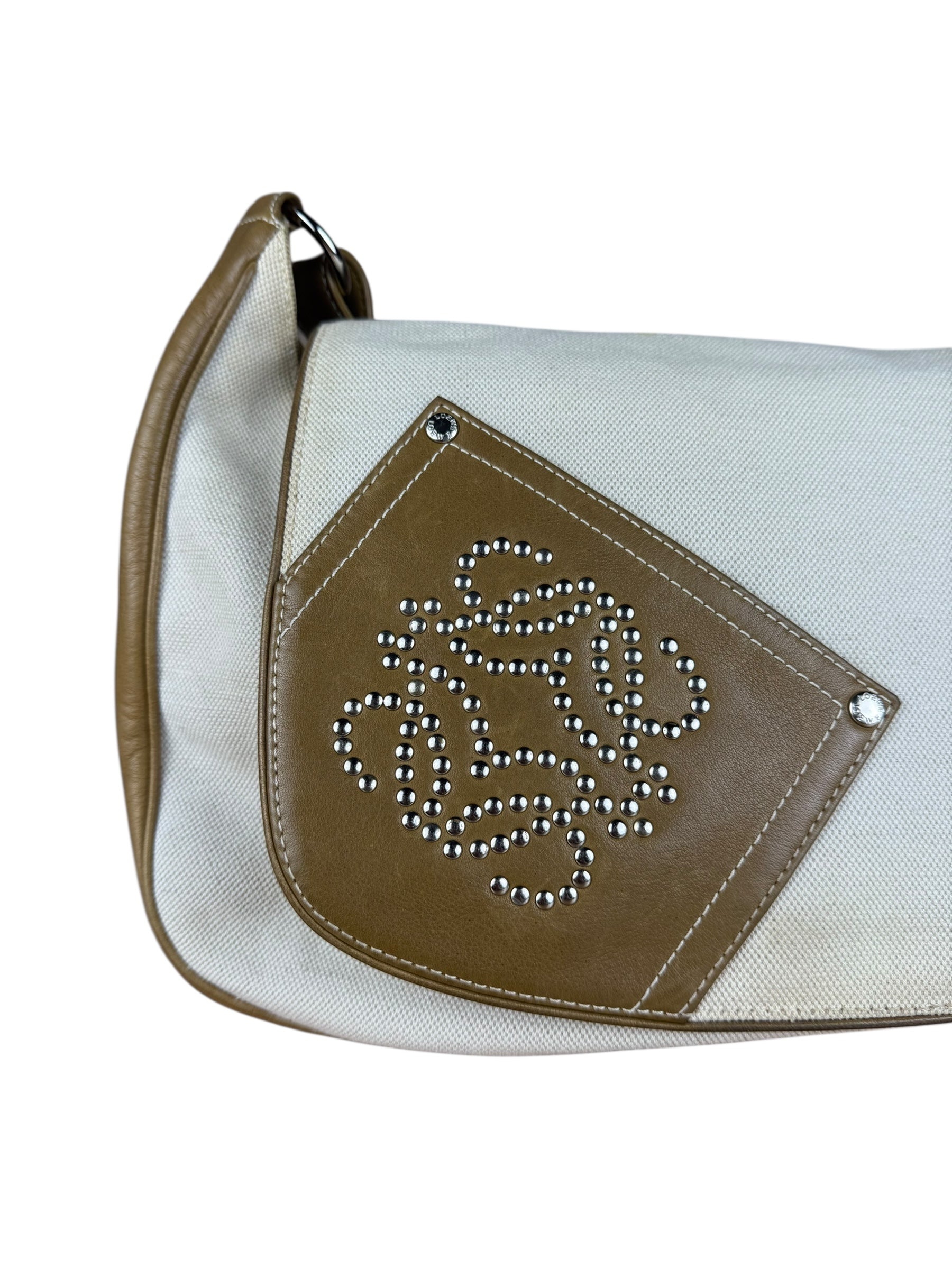 Loewe Tan & Cream Shoulder Bag