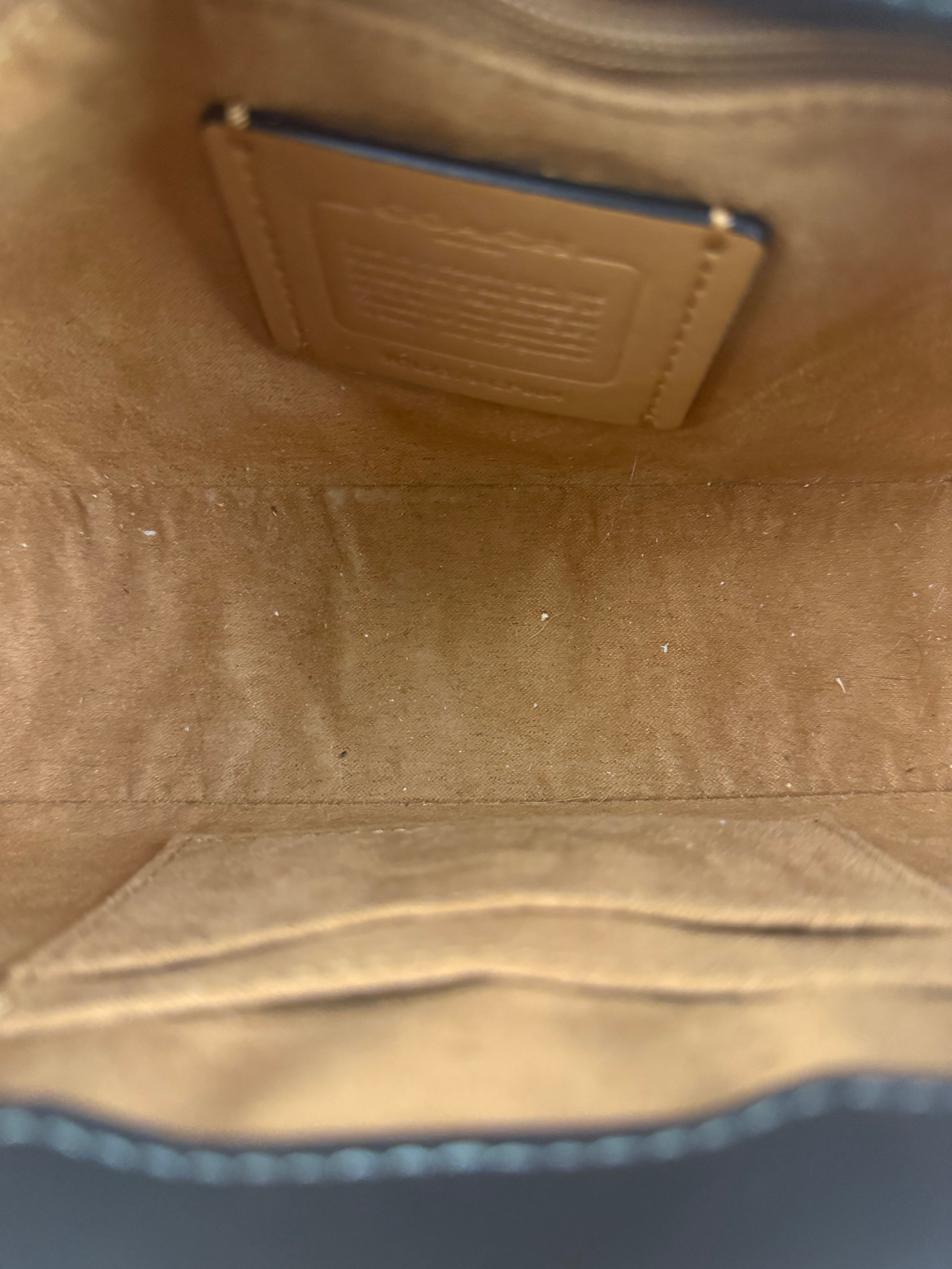 Coach Black Leather Eliza Shoulder Bag