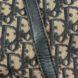 Christian Dior Vintage Canvas Monogram Trotter Oblique Boston Hand Bag