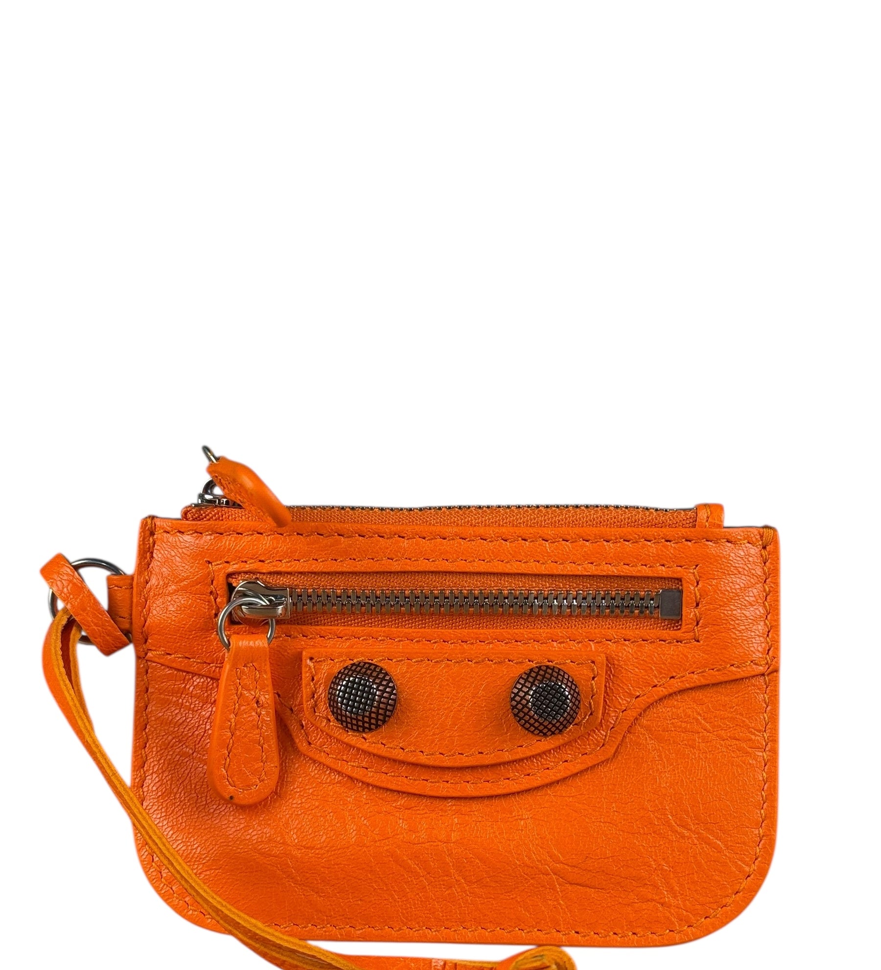 Balenciaga Le Cagole Zip Pouch Orange