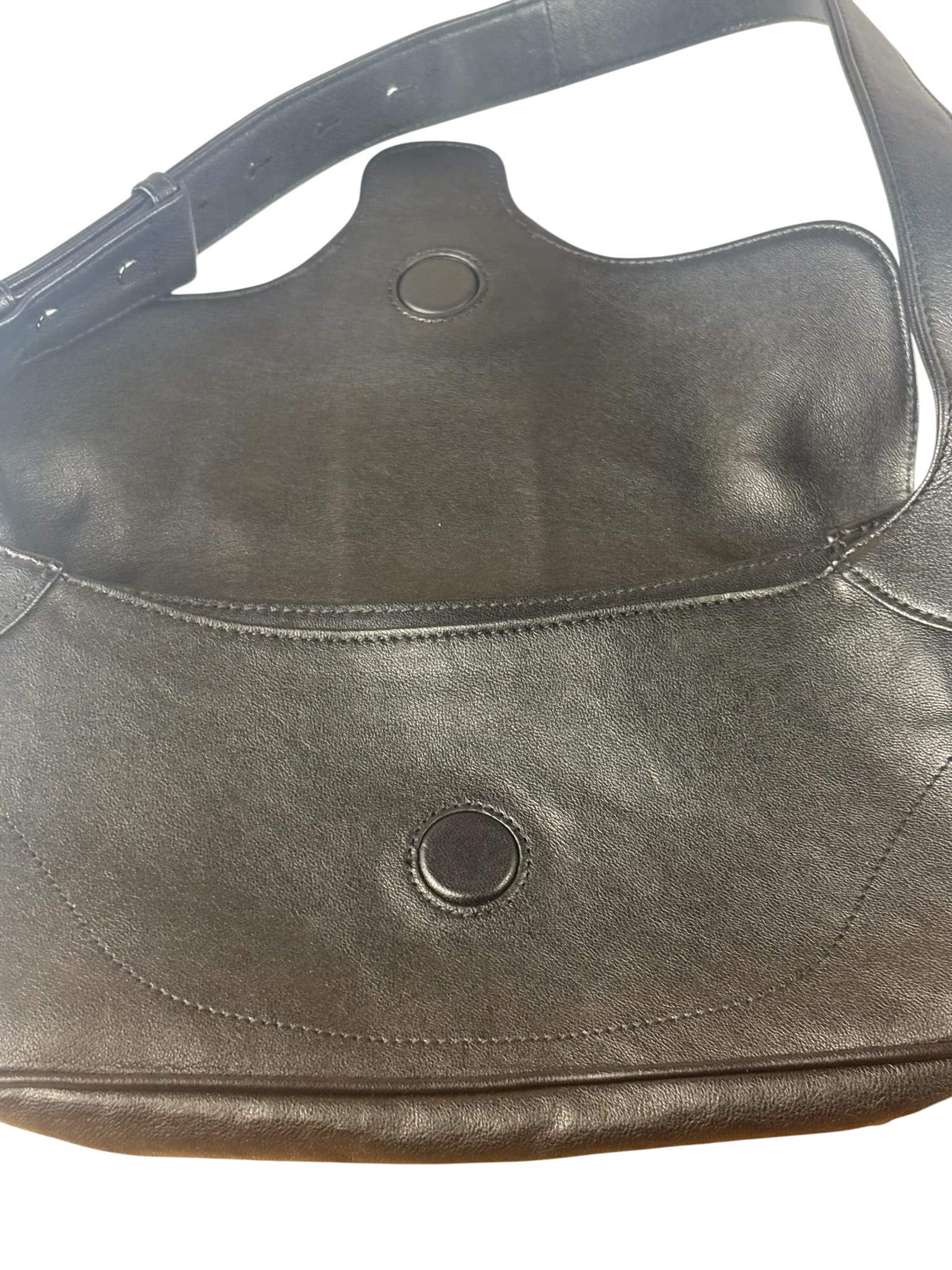 Gucci Black Leather Aphrodite GG Emblem Flap Bag